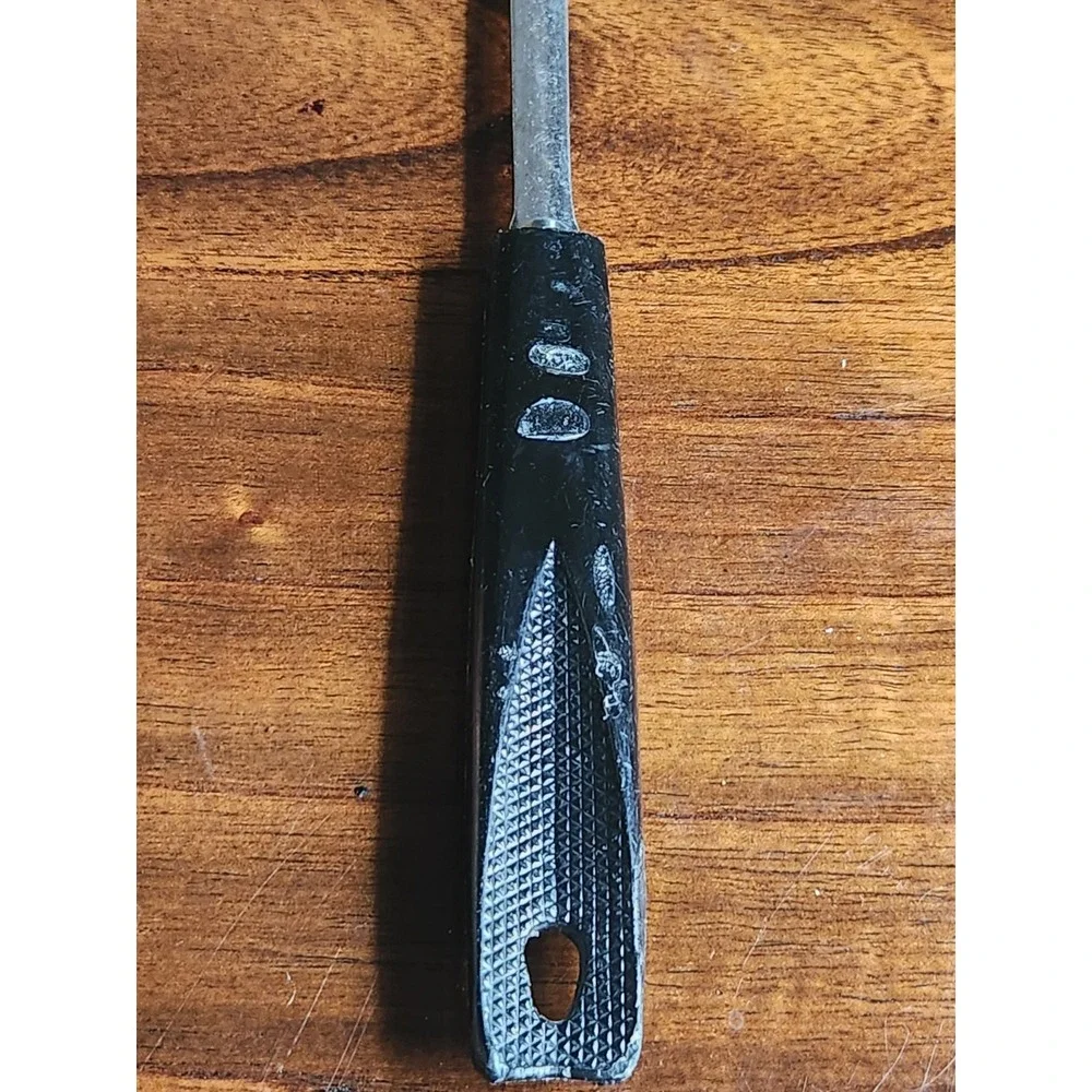 Vintage EKCO Black Nylon & Stainless Steel Slotted Spatula Turner